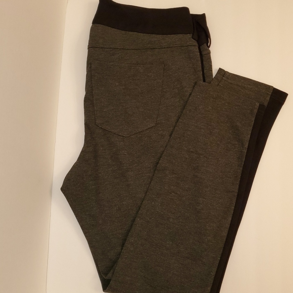 Torrid Dark Grey with Black Stripe pants - Picture 2 of 7